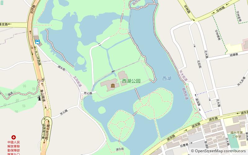 fu jian sheng mei shu guan fuzhou location map