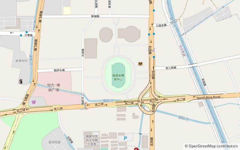 Fuzhou Stadium location map