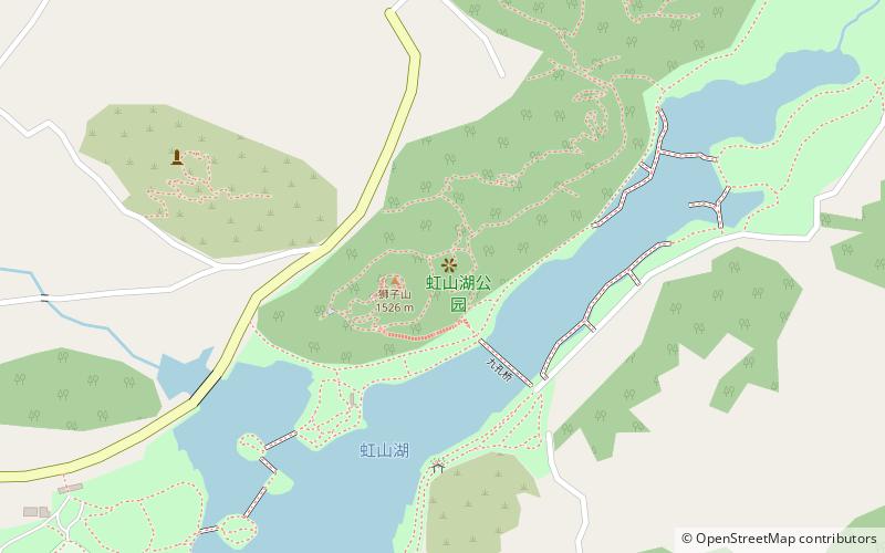 hongshan reservoir anshun location map