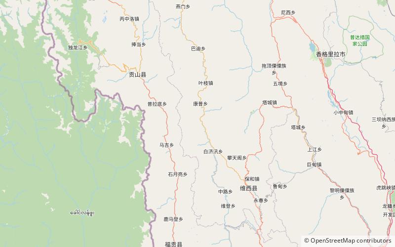 Montañas Hengduan location map