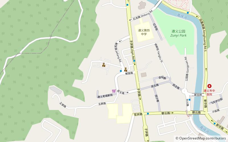 gui zhou zun yi bai sheng zunyi location map