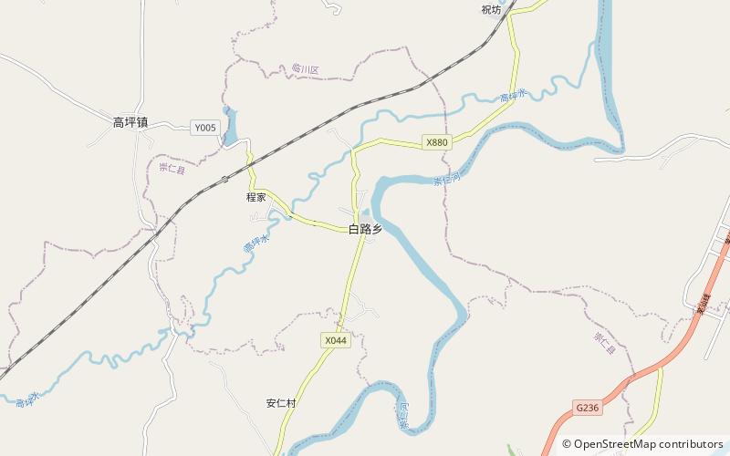 Bailu Township location map