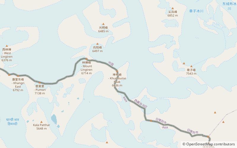 Khumbutse location map
