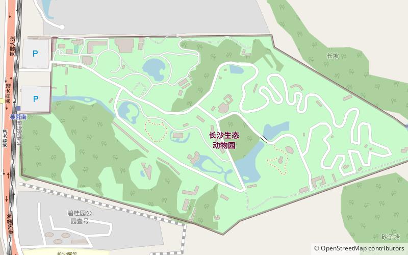 Changsha Ecological Zoo location map