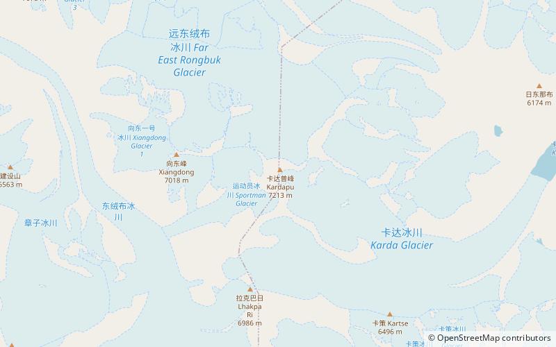 khartaphu qomolangma location map