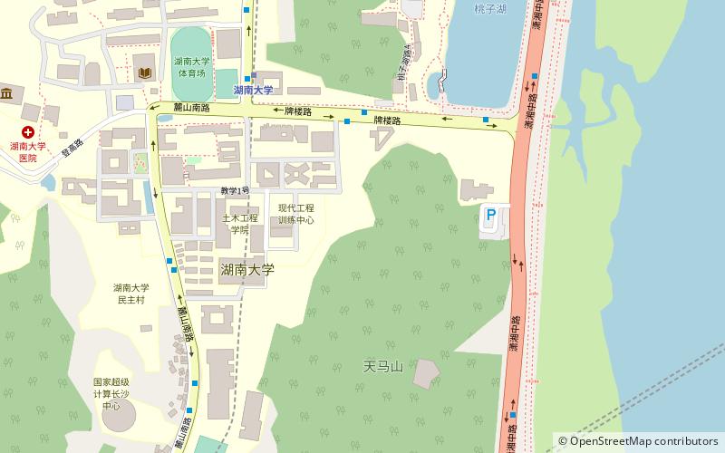 Lushan Temple location map