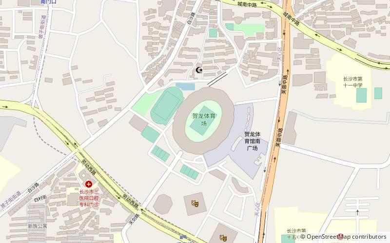 Helong Sports Center Stadium location map