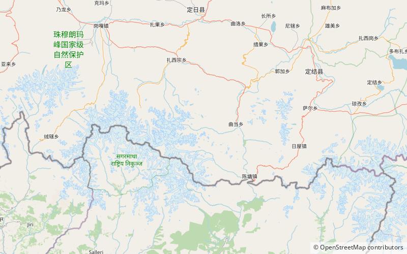 kharta qomolangma location map