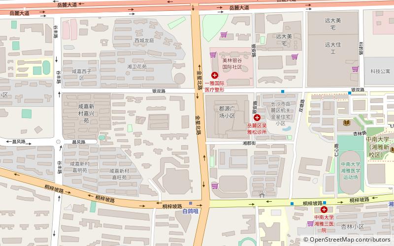 district de yuelu changsha location map