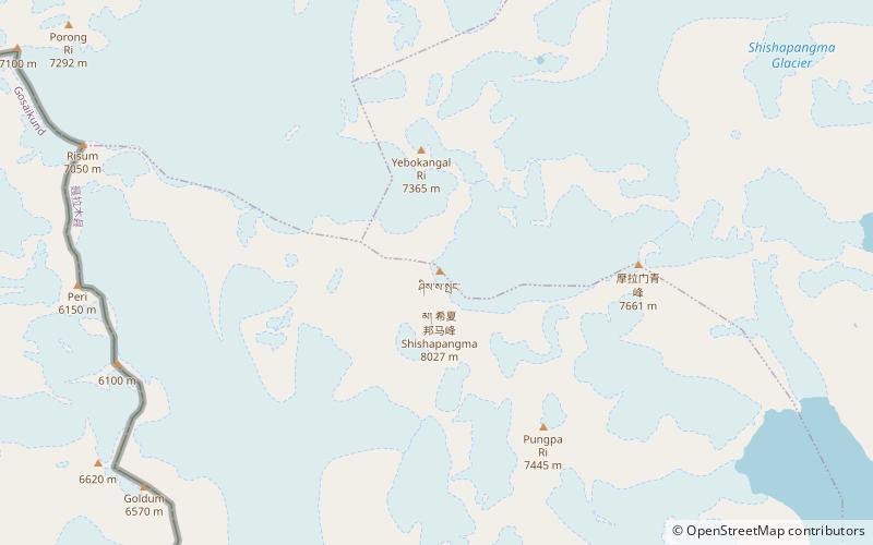 Sziszapangma location map