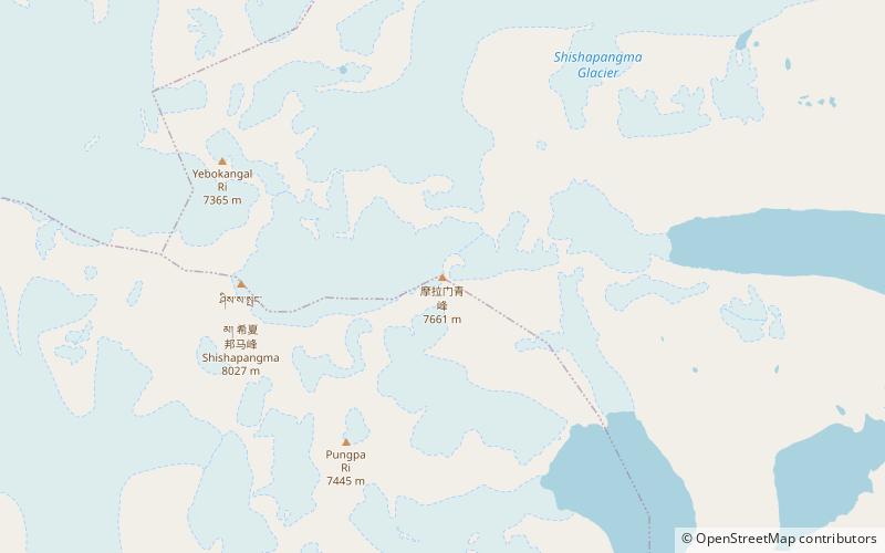 molamenqing reserve naturelle du qomolangma location map