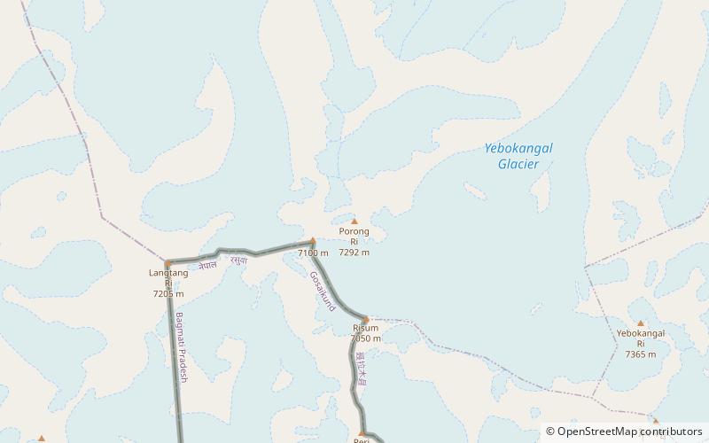 porong ri reserve naturelle du qomolangma location map