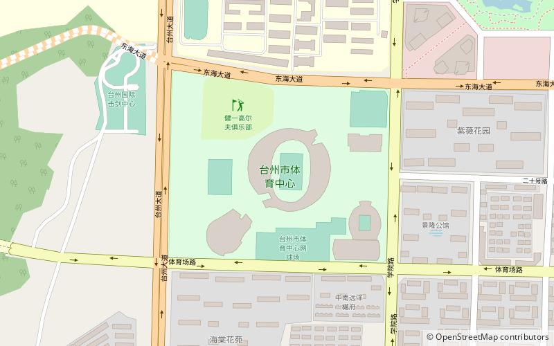 taizhou sports center location map