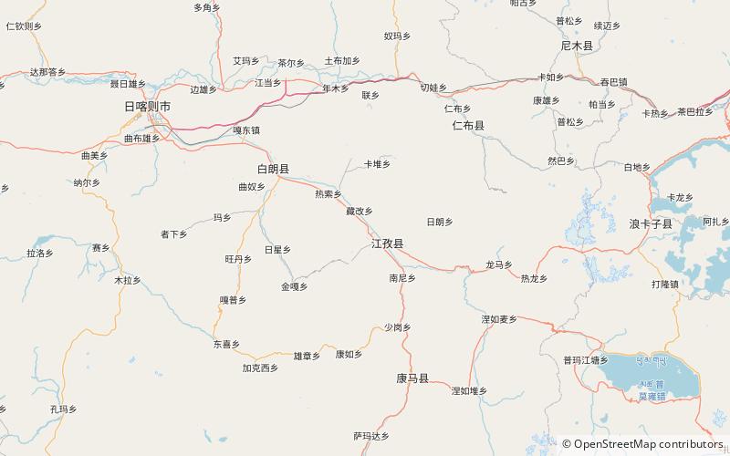 tsechen monastery and dzong location map