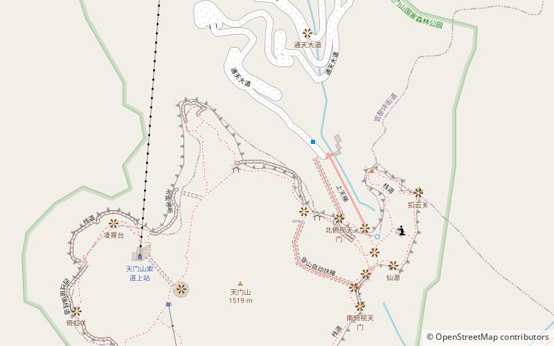 east taihang glasswalk zhangjiajie location map