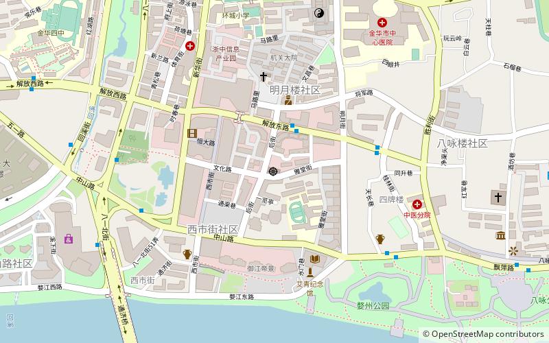 xi hua si jinhua location map
