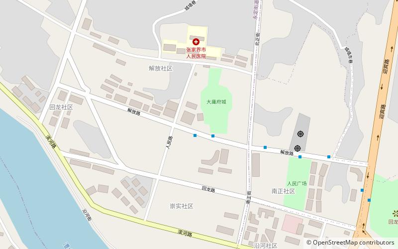 yongding zhangjiajie location map