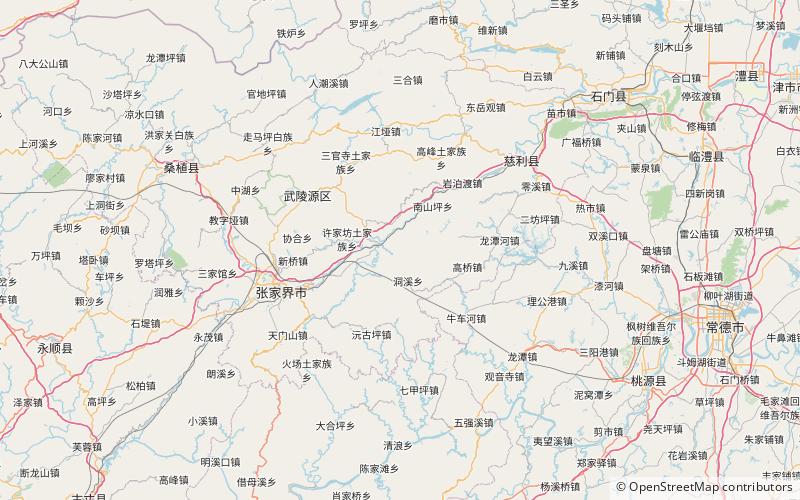 Tianzi Mountain location map