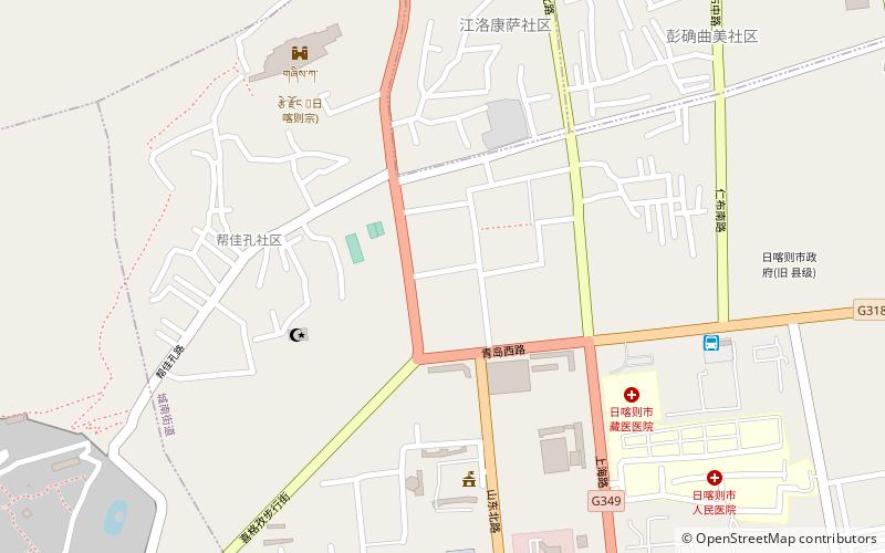 chengnan subdistrict samzhubze location map