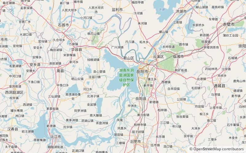 Dongting Lake location map