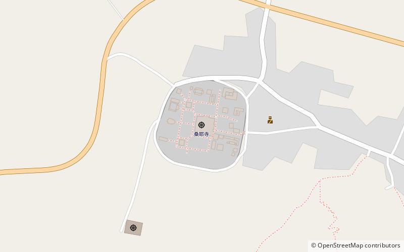 Samye Monastery location map
