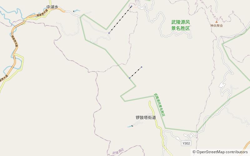 Zhangjiajie National Forest Park location map