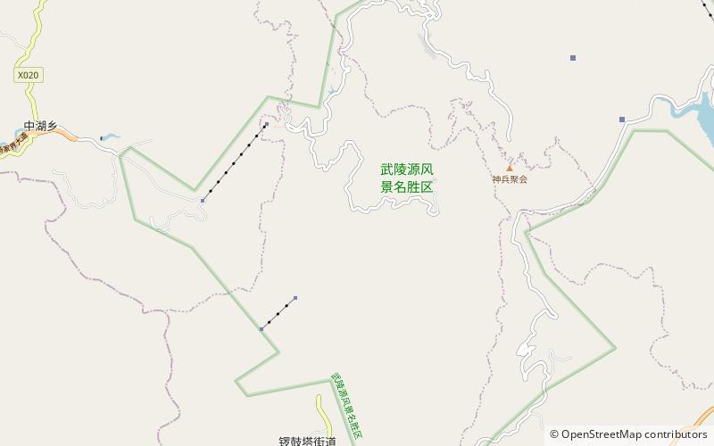 Zhangjiajie National Forest Park location map