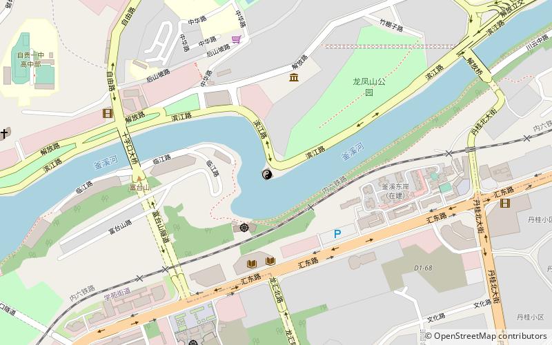 wang ye miao zigong location map