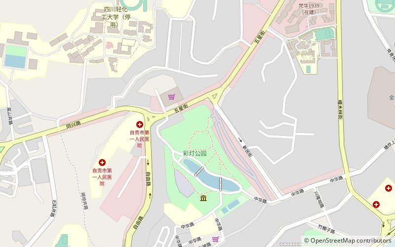 cai deng gong yuan dong wu yuan zigong location map