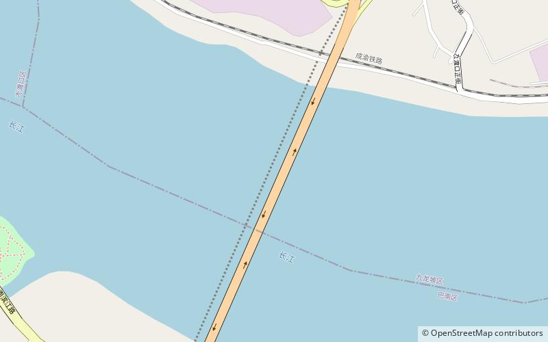 Lijiatuo Yangtze River Bridge location map