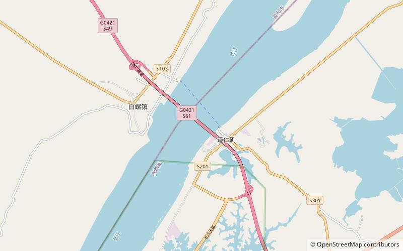 Jingyue Yangtze River Bridge location map