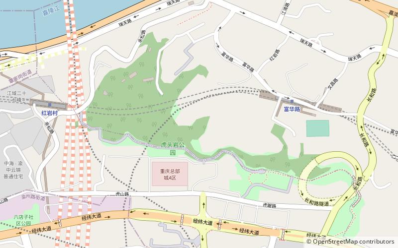 hongyancun chongqing location map