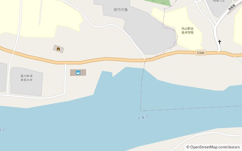 xiaoba subdistrict leshan location map