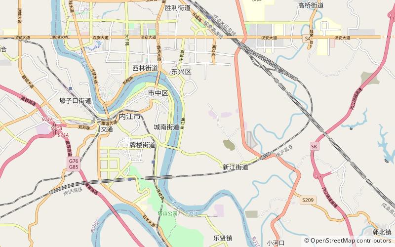 xinjiang subdistrict neijiang location map