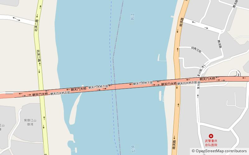 Chaotianmen-Yangtse-Brücke location map