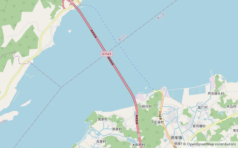 Xiangshan Harbor Bridge location map