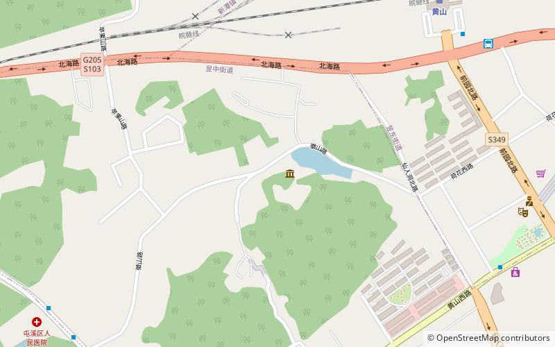 huang shan shi bo wu guan huangshan city location map