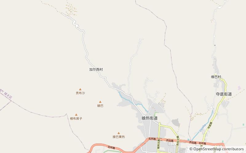 garu nunnery lhasa location map