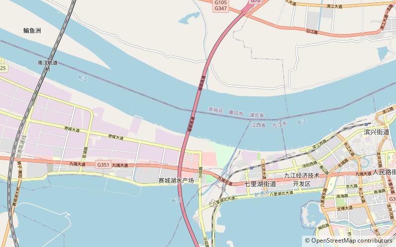 Jiujiang Yangtze River Expressway Bridge location map