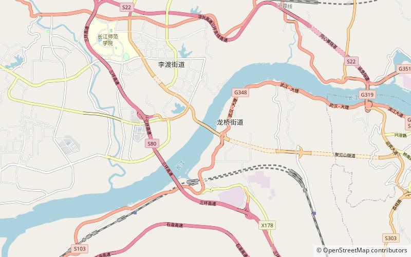 Lidu Yangtze River Bridge location map