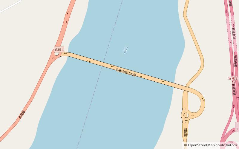 Shiban'gou Yangtze River Bridge location map