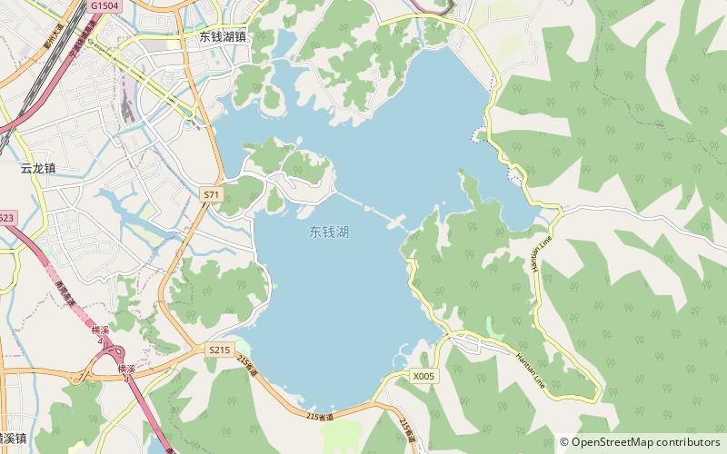 Dongqian Lake location map