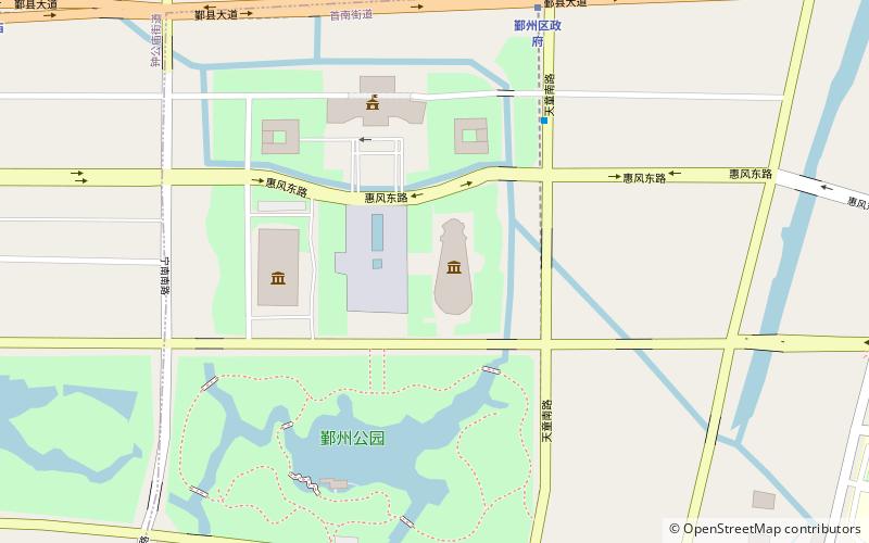 yin zhou qu wen hua guan ningbo location map