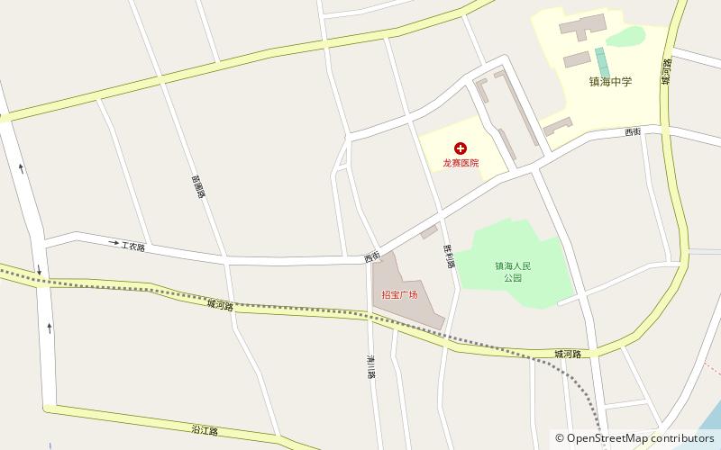 Zhenhai District location map