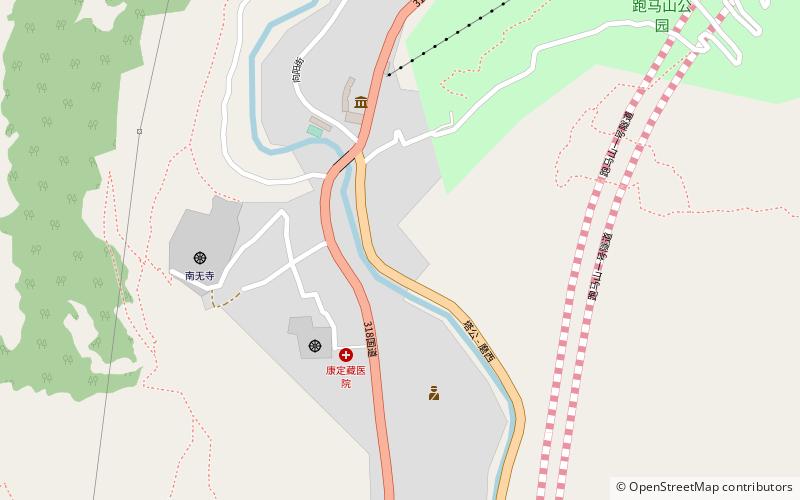 paoma mountain kangding location map