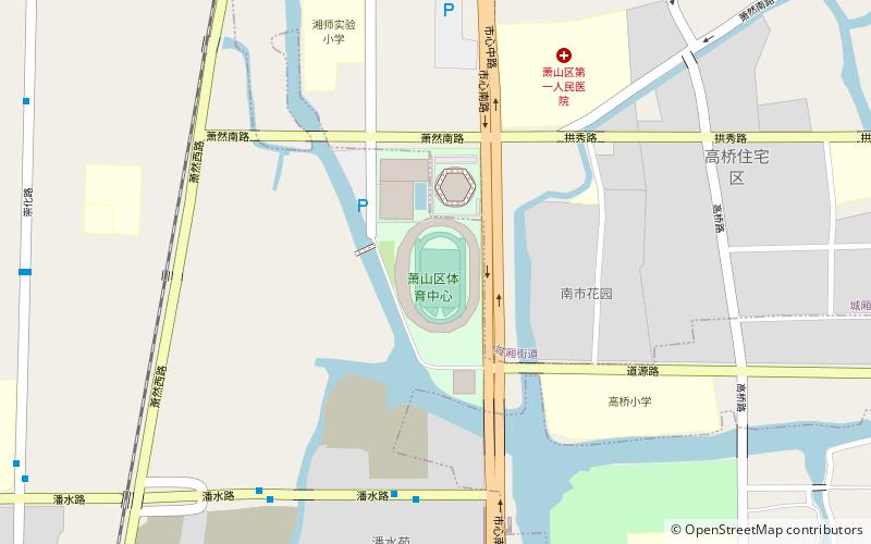 Hangzhou Xiaoshan Sports Centre location map