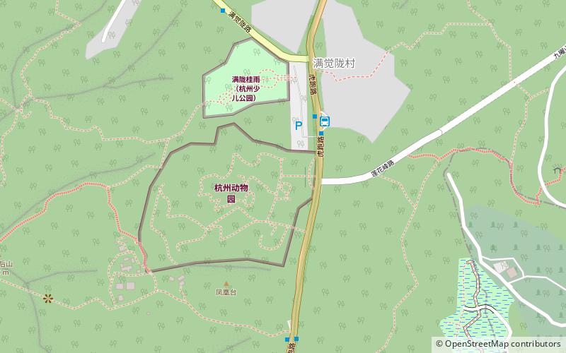 Hangzhou Zoo location map