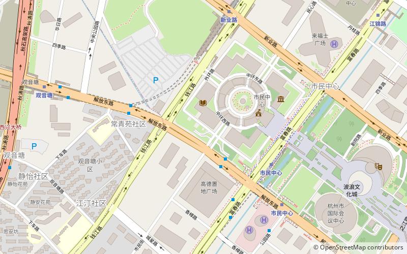 Hangzhou Library location map