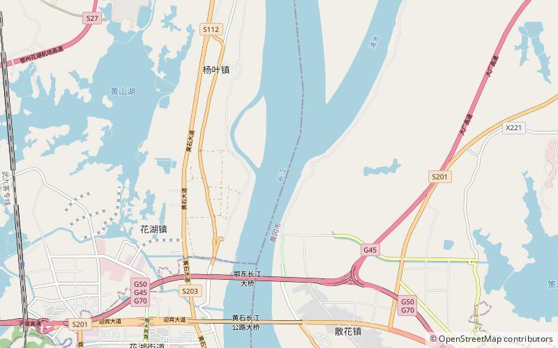 Edong Yangtze River Bridge location map