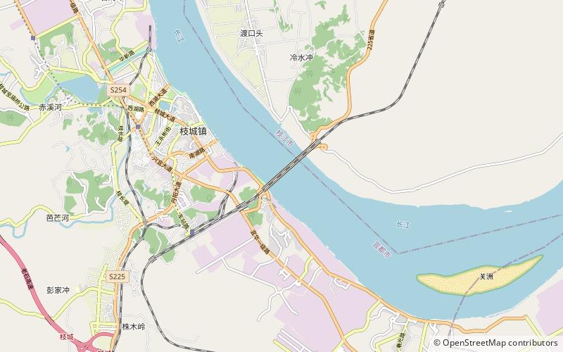 Zhicheng Yangtze River Bridge location map